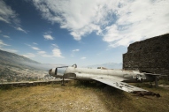 Famous airplane located in fortress of Gjirokastra, Albania