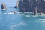 Rocks and cliffs at Cabo Sao Lorencio Madeira Portugal