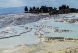 Hot springs and cascades at Pamukkale in Turkey