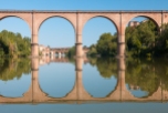 Bridge in Albi and its reflection